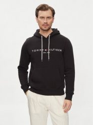 Tommy Hilfiger Bluza Core Logo MW0MW10752 Czarny Regular Fit. Czarne bluzy nierozpinane męskie Tommy Hilfiger, m, bez wzorów, z bawełny, bez ramiączek, bez kaptura. Za 309.99 zł.