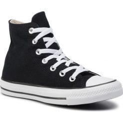 Trampki CONVERSE - Ctas Hi 165694C Black/White/Black. Czarne trampki męskie Converse, bez wzorów, z gumy, bez zapięcia. W wyprzedaży za 189.00 zł.