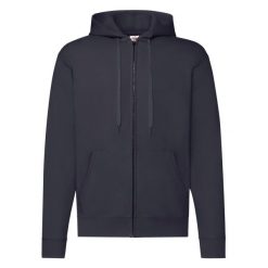 Klasyczna Kurtka Z Kapturem Dla Dorosłych Unisex. Niebieskie kurtki męskie Fruit of the Loom, xl, bez wzorów, klasyczne, bez ramiączek, z kapturem. Za 136.99 zł.