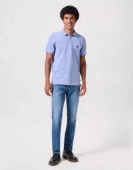WRANGLER RIVER TREASURES MĘSKIE SPODNIE JEANSOWE JEANSY DŻINSY BLUE 112350858 W17T018015. Niebieskie jeansy męskie Wrangler, bez wzorów, z elastanu, klasyczne. Za 229.99 zł.