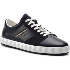 Sneakersy EMPORIO ARMANI - X4X254 XL694 C128 Navy. Buty sportowe na co dzień męskie marki Emporio Armani. Za 819.00 zł.