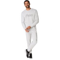 Bluza Asics. Szare bluzy nierozpinane męskie Asics, m, bez wzorów, casualowe, bez ramiączek, bez kaptura. Za 265.50 zł.