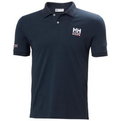 Polo Helly Hansen Messina Graphic Fitted. Niebieskie koszulki polo męskie Helly Hansen, na lato, m, bez wzorów, bez kołnierzyka, bez ramiączek. Za 300.00 zł.