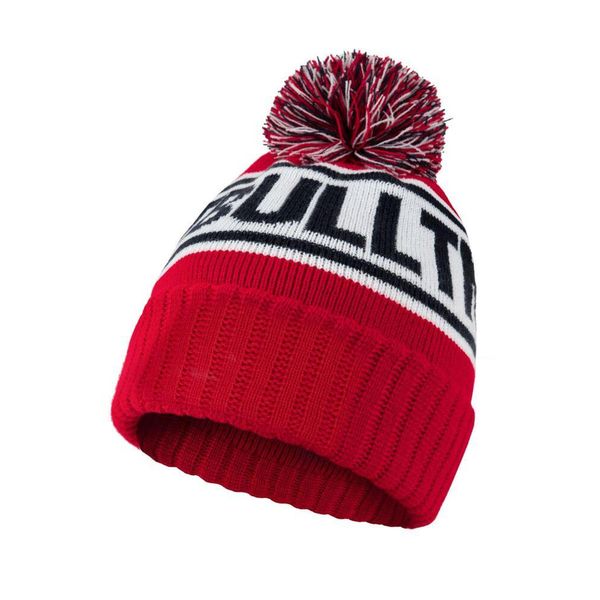Czapka męska Pitbull zimowa Fleming II. Czerwone czapki męskie PITBULL, na jesień, bez wzorów. Za 59.00 zł.
