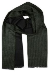 Szalik Zielono-Popielaty w Drobną Kratkę, Miękki, Firmy V.Fraas -Cashmink- Elegancki, Męski. Szare szaliki męskie V. Fraas, bez wzorów, z materiału, eleganckie. Za 59.00 zł.