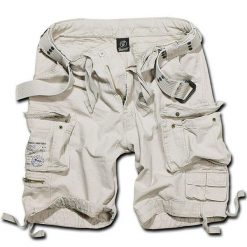 Szorty bushcraft męskie Brandit M65 Savage z Paskiem Vintage Białe. Białe szorty sportowe męskie Brandit, bez wzorów, vintage. Za 275.50 zł.