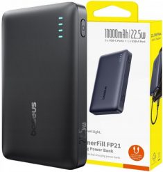 Powerbank Baseus Powerbank Baseus EnerFill FP21 10000mAh 22.5W USB-A - USB-C - czarny. Czarne powerbanki Baseus. Za 54.64 zł.