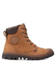 Palladium Trapery Pampa Sport Cuff Wps 72992-697-M Brązowy. Brązowe buty zimowe męskie Palladium, bez wzorów, z nubiku, sportowe, bez obcasa, bez zapięcia. Za 659.99 zł.