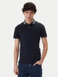 Guess Polo M6GP66 K3070 Granatowy Slim Fit. Niebieskie koszulki polo męskie Guess, m, z aplikacjami, z bawełny, bez kołnierzyka, bez ramiączek. Za 269.99 zł.