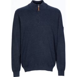 Sweter w kolorze granatowym. Niebieskie swetry męskie Camel Active, bez wzorów, z bawełny, bez kołnierzyka, bez ramiączek. W wyprzedaży za 197.95 zł.