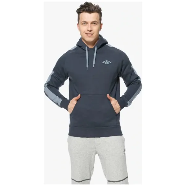 Umbro Bluza Contrast Sleeve Panel Oh Hooded , granatowy, rozmiar L. Niebieskie bluzy nierozpinane męskie Umbro, l, bez wzorów, z bawełny, bez ramiączek, bez kaptura. W wyprzedaży za 63.99 zł.