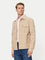 Tommy Hilfiger Kurtka przejściowa MW0MW38712 Beżowy jasny Regular Fit. Brązowe kurtki męskie Tommy Hilfiger, l, bez wzorów, z bawełny, bez ramiączek, bez kaptura. Za 569.99 zł.