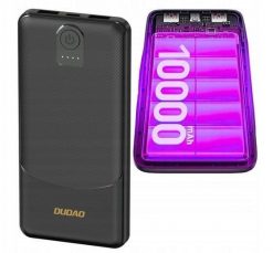 Powerbank Dudao K10 10000mAh 2.4A 2 x USB-A - czarny. Czarne powerbanki Dudao. Za 32.51 zł.