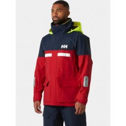 Kurtka Żeglarska Męska Helly Hansen Pier 4.0. Czerwone kurtki męskie Helly Hansen, m, bez wzorów, sportowe, bez ramiączek, bez kaptura. Za 1,199.00 zł.