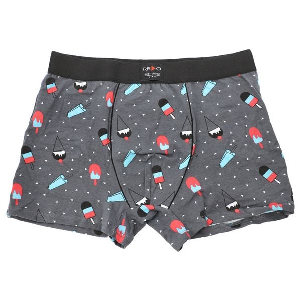 Szare Męskie Bokserki Lody Redo. Szare bokserki męskie Redo, l, bez wzorów, z bawełny. Za 29.99 zł.