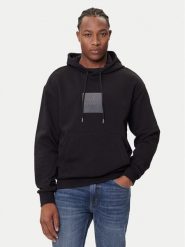 HUGO Bluza Duspliter 50542787 Czarny Relaxed Fit. Czarne bluzy nierozpinane męskie Hugo, m, bez wzorów, z bawełny, bez ramiączek, bez kaptura. Za 419.99 zł.