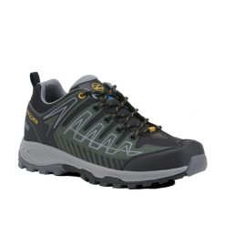 Buty trekkingowe męskie TREZETA Thunder z membraną WP. Czarne buty trekkingowe męskie TREZETA, bez wzorów, sportowe, bez obcasa, bez zapięcia. Za 399.90 zł.