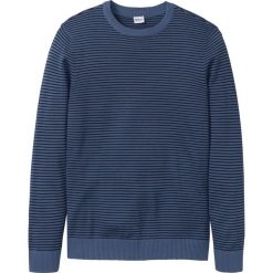 Sweter w paski bonprix niebieski dżins - ciemnoniebieski w paski. Swetry męskie bonprix. Za 37.99 zł.