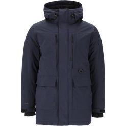 Kurtka wodoodporna Whistler Bluff Pro 10000. Niebieskie kurtki męskie Whistler, bez wzorów, sportowe, bez ramiączek, z kapturem. W wyprzedaży za 472.50 zł.