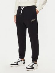 Jack & Jones Spodnie dresowe Kane Billy 12283257 Czarny Relaxed Fit. Czarne spodnie dresowe męskie Jack & Jones, bez wzorów, z dresówki. Za 109.99 zł.