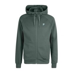 Bluza męska FILA Romulus Hooded Track. Czarne bluzy nierozpinane męskie Fila, m, bez wzorów, bez ramiączek, bez kaptura. Za 189.99 zł.