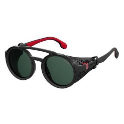 Okulary przeciwsłoneczne unisex CARRERA 5046/S 807 Rozmiar 49 mm. Czarne okulary przeciwsłoneczne męskie Carrera, bez wzorów, sportowe, okrągłe. W wyprzedaży za 698.20 zł.