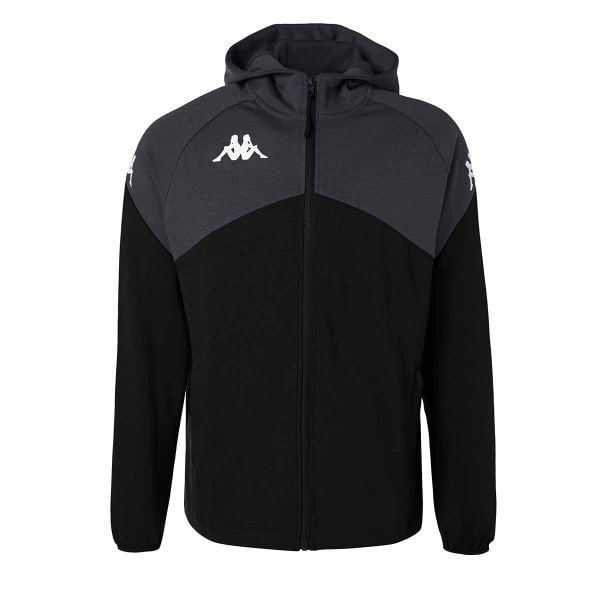 Bluza Kappa Fianto. Czarne bluzy z polaru męskie Kappa, m, bez wzorów, z polaru, sportowe, bez ramiączek, bez kaptura. Za 344.00 zł.