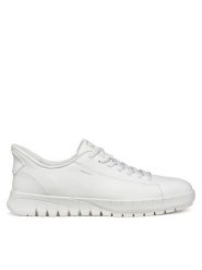 Geox Sneakersy U Flextride Plus U65MAA 0009B C1000 Biały. Białe buty sportowe na co dzień męskie Geox, m, bez wzorów, ze skóry, bez ramiączek, bez kaptura. Za 499.99 zł.