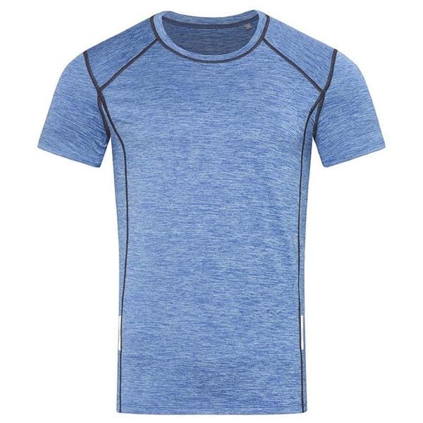 Męska Koszulka Sportowa Heather Reflective Detail Slim. Niebieskie t-shirty sportowe męskie Stedman, m, bez wzorów, sportowe, bez ramiączek. Za 110.99 zł.