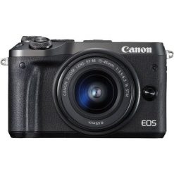 Aparat Canon EOS M6 + EF-M 55-200mm f/4.5-6.3 IS STM + EF-M 15-45mm f/3.5-6.3 IS STM (1724C032). Bezlusterkowce Canon. Za 5,166.78 zł.