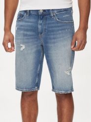 Tommy Jeans Szorty jeansowe Ryan DM0DM19453 Niebieski Slim Fit. Niebieskie szorty męskie Tommy Jeans, bez wzorów, z bawełny. Za 429.99 zł.