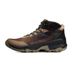 Buty trekkingowe męskie Mammut Sertig Ii Mid Gtx. Brązowe buty trekkingowe męskie Mammut, bez wzorów, z materiału, za kostkę, bez zapięcia, trekkingowe. Za 928.00 zł.