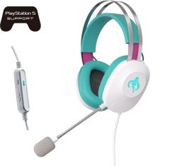 ASUS TUF Gaming H1 Gen II Hatsune Miku Edition Zestaw słuchawkowy Przewodowa Ręczny USB Typu-A Różowy, Turkusowy, Biały. Białe słuchawki bluetooth Asus. Za 385.26 zł.
