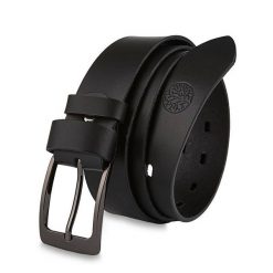 Skórzany pasek BETLEWSKI DW35-0 120 czarny. Czarne paski męskie Betlewski, bez wzorów, z materiału. Za 69.99 zł.