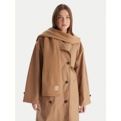 Szalik Calvin Klein. Brązowe szaliki męskie Calvin Klein, bez wzorów. Za 599.99 zł.