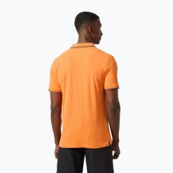 Koszulka polo męska Helly Hansen Kos Polo. Brązowe koszulki polo męskie Helly Hansen, m, bez wzorów, bez kołnierzyka, bez ramiączek. Za 259.99 zł.