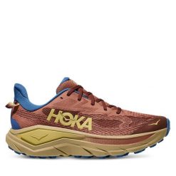 Buty do biegania Hoka. Brązowe buty do biegania męskie HOKA, bez wzorów, bez zapięcia, do biegania. Za 499.99 zł.