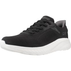 Buty SKECHERS BOB SQUAD CHAOS SOLID STEP Czarny. Czarne buty trekkingowe męskie Skechers, bez wzorów, z materiału, bez zapięcia, trekkingowe, skechers sport. Za 364.99 zł.
