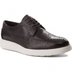 Półbuty VAGABOND - Zack 4375-001-20 Black. Czarne codzienne półbuty męskie Vagabond, z materiału, eleganckie. W wyprzedaży za 369.00 zł.