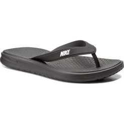 Japonki NIKE - Solay Thong 882690 005 Black/White/Black. Czarne klapki i japonki męskie Nike, bez wzorów, z materiału. Za 109.99 zł.