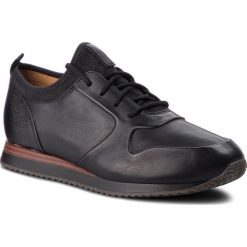Sneakersy CLARKS - Hero Fuse 261361727 Black Leather. Czarne buty sportowe na co dzień męskie Clarks, z materiału, eleganckie. W wyprzedaży za 369.00 zł.