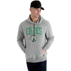 Bluza z kapturem Boston Celtics. Szare bluzy nierozpinane męskie Mitchell & Ness, bez wzorów, klasyczne, bez ramiączek, z kapturem. Za 497.00 zł.