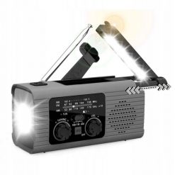 PRISTAR radio FM z latarką 4000 mAh YX318 szare. Szare radia Feegar. Za 81.06 zł.