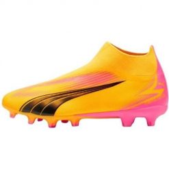 Buty piłkarskie męskie Puma 10775903. Brązowe buty treningowe męskie Puma, bez wzorów, bez zapięcia, do piłki nożnej. Za 349.99 zł.