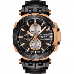 RABAT ZEGAREK TISSOT T115.427.37.051.00. Czarne zegarki męskie TISSOT. W wyprzedaży za 4,664.00 zł.