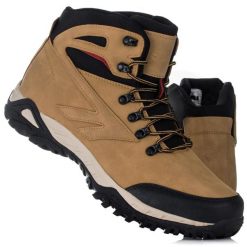 Buty męskie wysokie Hi-Tec MEDIN. Brązowe buty zimowe męskie Hi-tec, bez wzorów, z materiału, sportowe, bez obcasa, bez zapięcia. Za 190.00 zł.