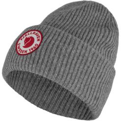 Czapka zimowa Fjallraven 1960 Logo Hat - grey. Szare czapki męskie Fjällräven, na zimę, bez wzorów, sportowe. Za 266.99 zł.