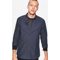 Gładka koszula slim fit - Szary. Koszule męskie marki Cropp. W wyprzedaży za 9.99 zł.