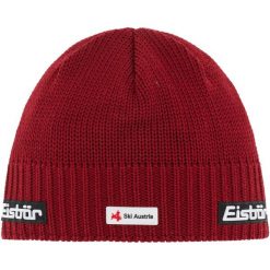 Czapka Eisbar Trop MÜ SKA. Czerwone czapki męskie Eisbar, bez wzorów, sportowe. W wyprzedaży za 172.43 zł.