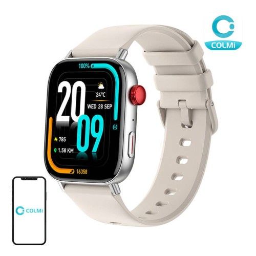 Smartwatch Colmi C8 Max (Srebrny). Szare smartbandy Colmi. Za 79.00 zł.